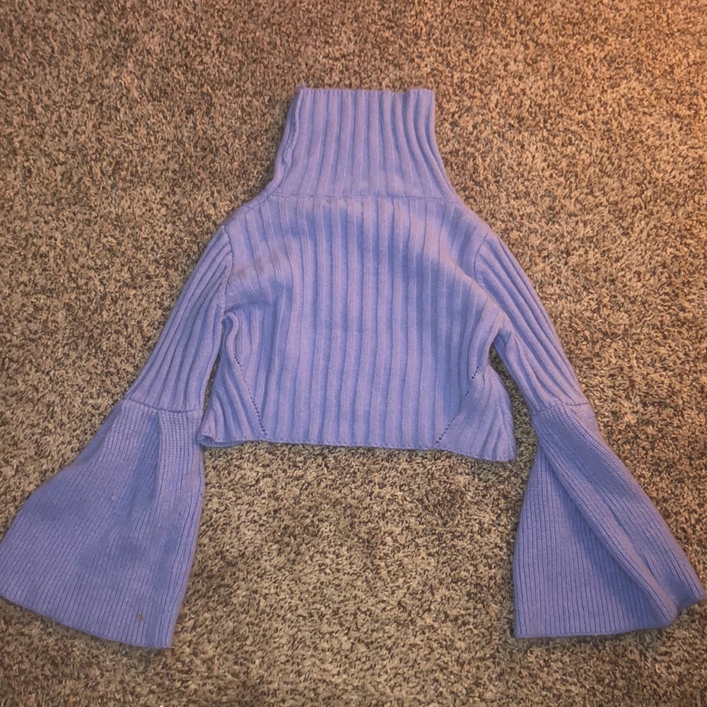 Crop Turtle Neck Sweater